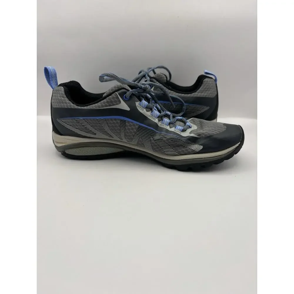 Merrell Siren Edge 3 Hiking Gray And Blue Sneakers Women Size 8.5